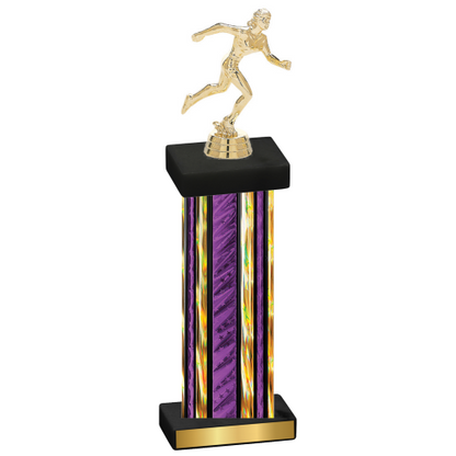 Single Purple Glacier Running Trophy