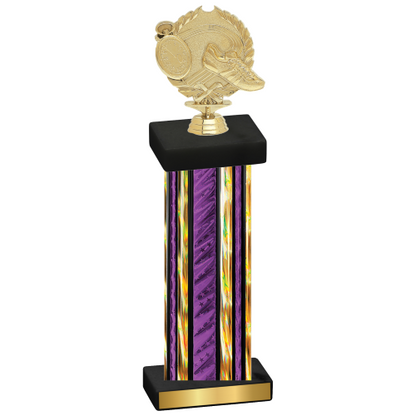 Single Purple Glacier Running Trophy