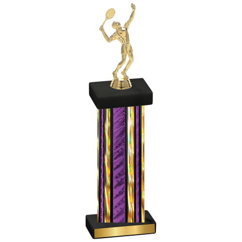 Single Purple Glacier Tennis Trophy