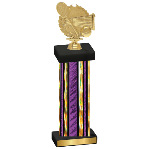 Single Purple Glacier Tennis Trophy