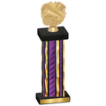 Single Purple Glacier Cheerleading Trophy