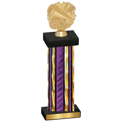 Single Purple Glacier Cheerleading Trophy