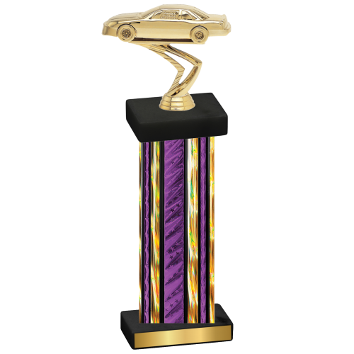 Single Purple Glacier Cars Trophy