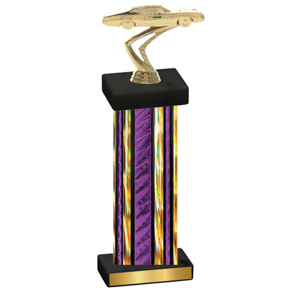 Single Purple Glacier Cars Trophy