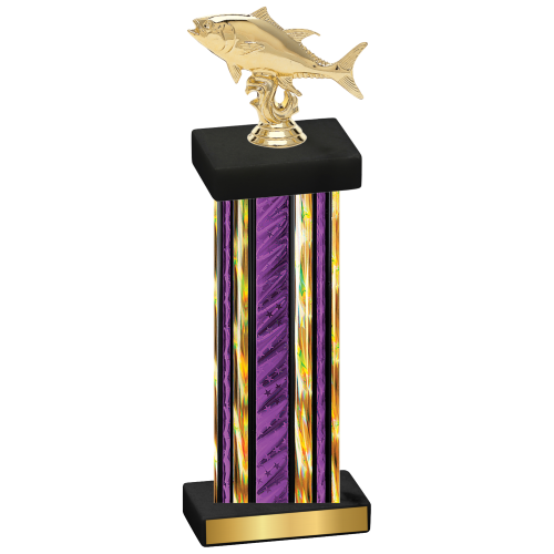 Single Purple Glacier Fishing Trophy