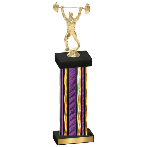 Single Purple Glacier Weights Trophy