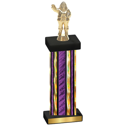 Single Purple Glacier Holiday Trophy