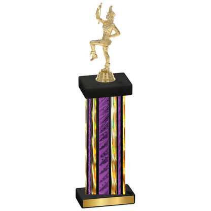 Single Purple Glacier Majorette Trophy