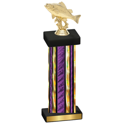 Single Purple Glacier Fishing Trophy