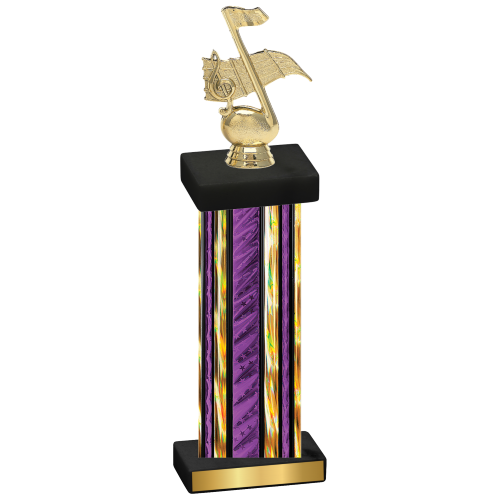 Single Purple Glacier Music Trophy