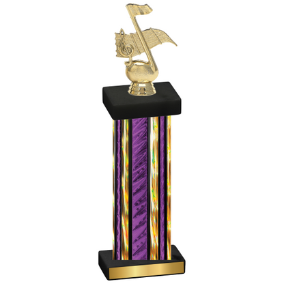 Single Purple Glacier Music Trophy