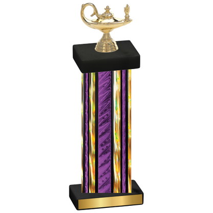 Single Purple Glacier Academics Trophy