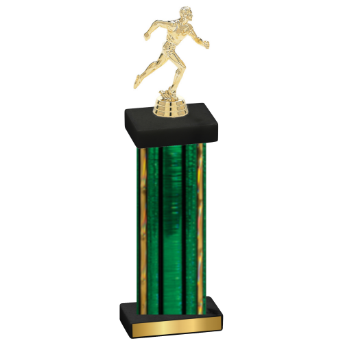 Single Green Glacier Running Trophy