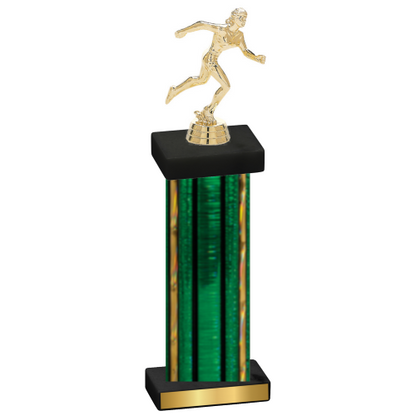 Single Green Glacier Running Trophy