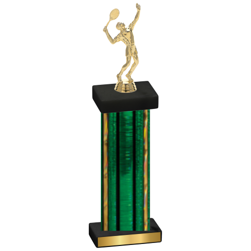 Single Green Glacier Tennis Trophy