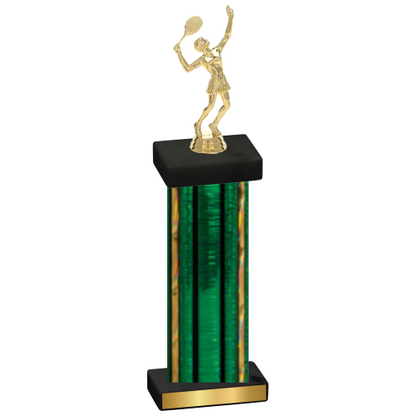 Single Green Glacier Tennis Trophy