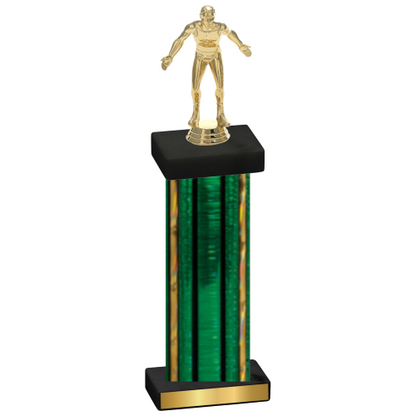 Single Green Glacier Wrestling Trophy