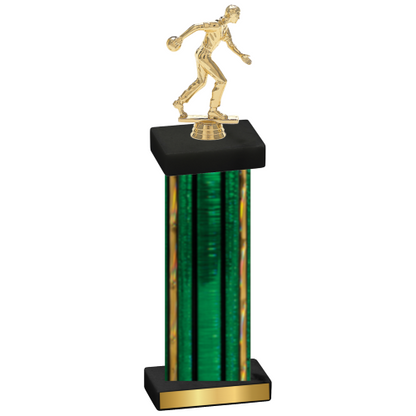 Single Green Glacier Bowling Trophy