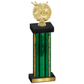 Single Green Glacier Bowling Trophy