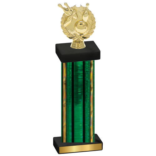 Single Green Glacier Bowling Trophy