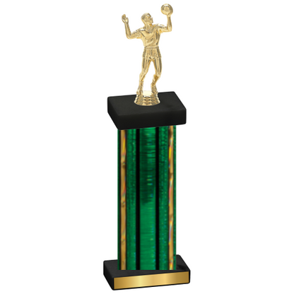 Single Green Glacier Volleyball Trophy