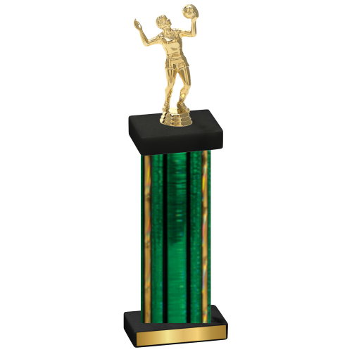 Single Green Glacier Volleyball Trophy