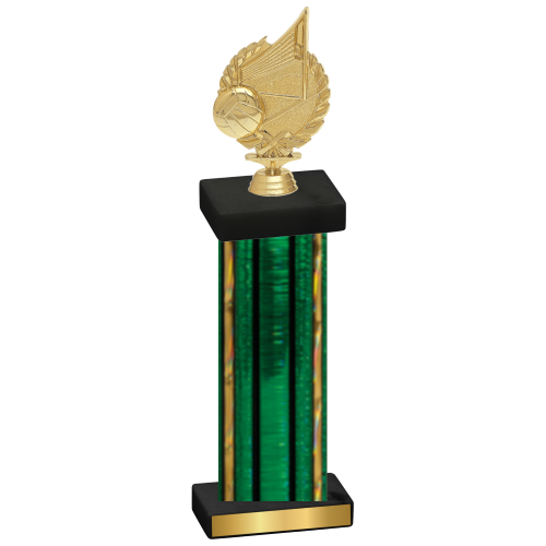 Single Green Glacier Volleyball Trophy