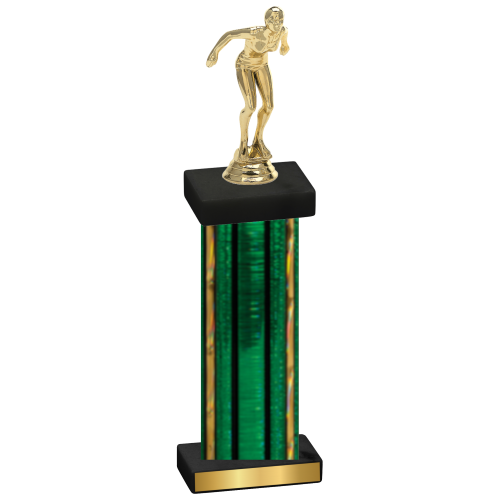 Single Green Glacier Tennis Trophy