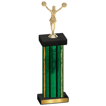 Single Green Glacier Cheerleading Trophy