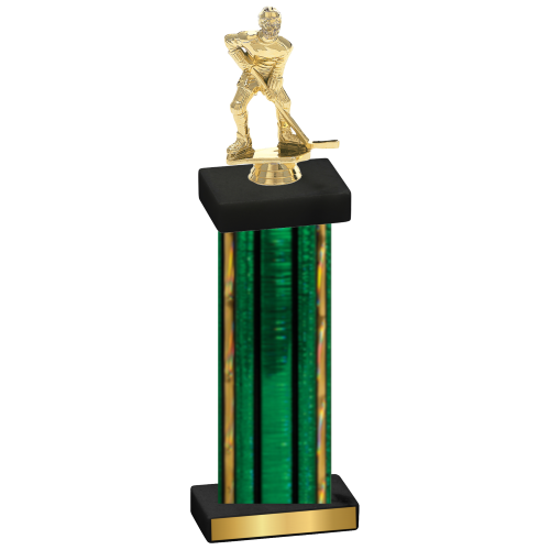 Single Green Glacier Hockey Trophy