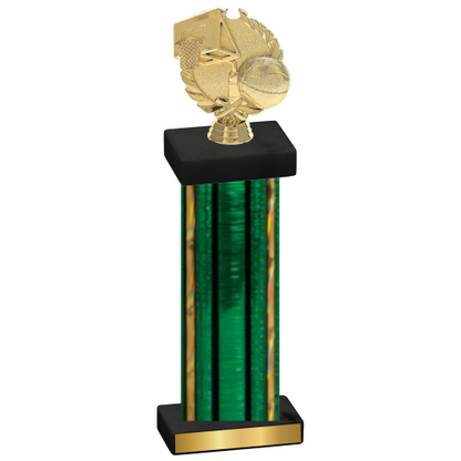 Single Green Glacier Basketball Trophy