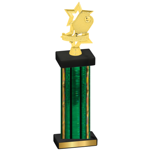 Single Green Glacier Pickleball Trophy