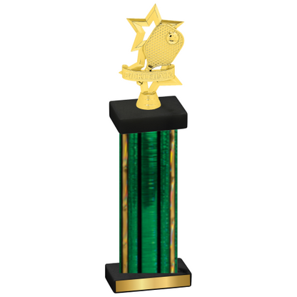 Single Green Glacier Pickleball Trophy