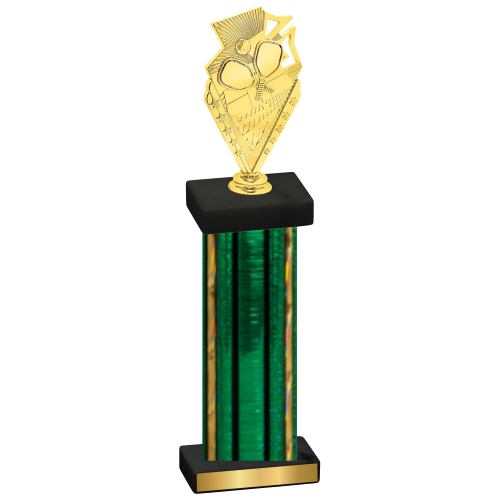 Single Green Glacier Pickleball Trophy