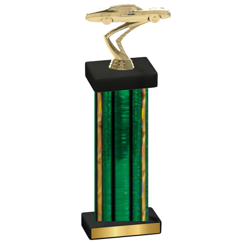 Single Green Glacier Cars Trophy