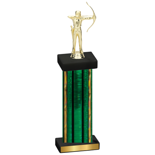 Single Green Glacier Archery Trophy