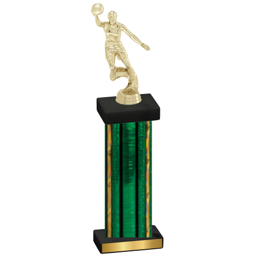 Single Green Glacier Basketball Trophy