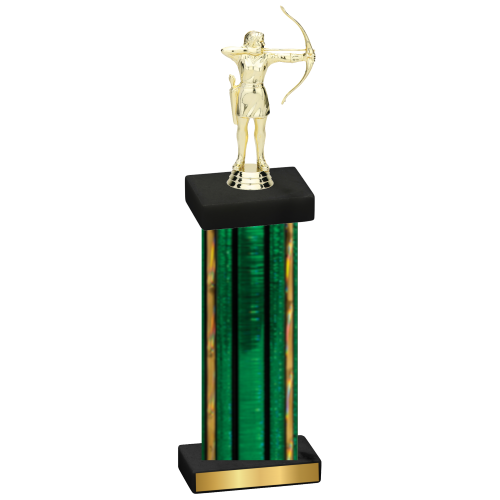 Single Green Glacier Archery Trophy