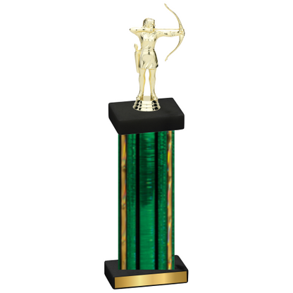 Single Green Glacier Archery Trophy