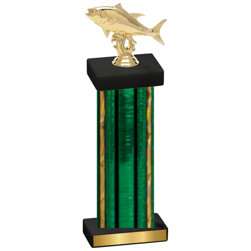 Single Green Glacier Fishing Trophy