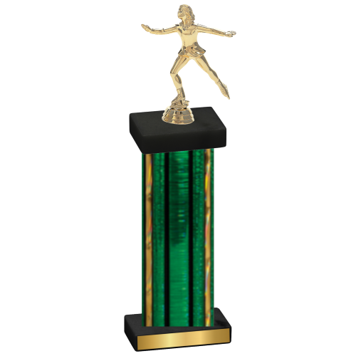 Single Green Glacier Skater Trophy