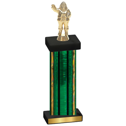 Single Green Glacier Holiday Trophy