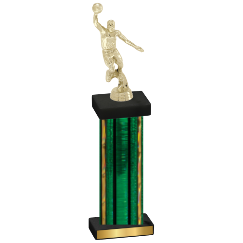 Single Green Glacier Basketball Trophy