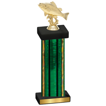 Single Green Glacier Fishing Trophy