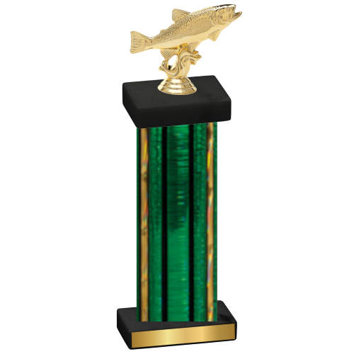 Single Green Glacier Fishing Trophy