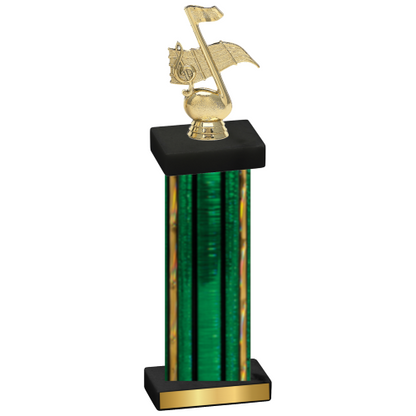 Single Green Glacier Music Trophy