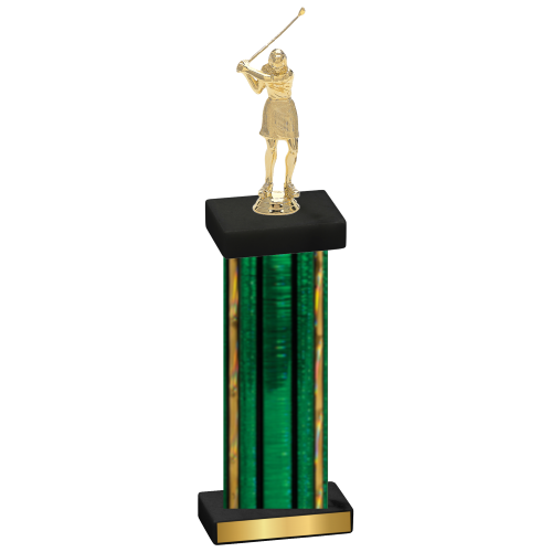 Single Green Glacier Golf Trophy