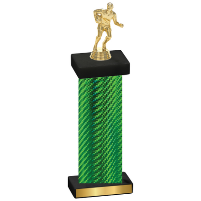 Single Green Carbon Fiber Rugby Trophy