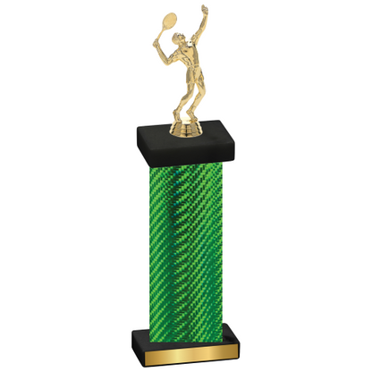 Single Green Carbon Fiber Tennis Trophy