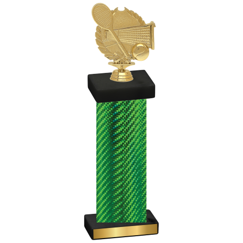 Single Green Carbon Fiber Tennis Trophy